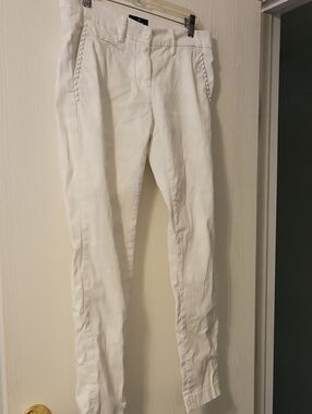 Mason's Slim White Camo Skinny Jeans with Studded Pocket Trim